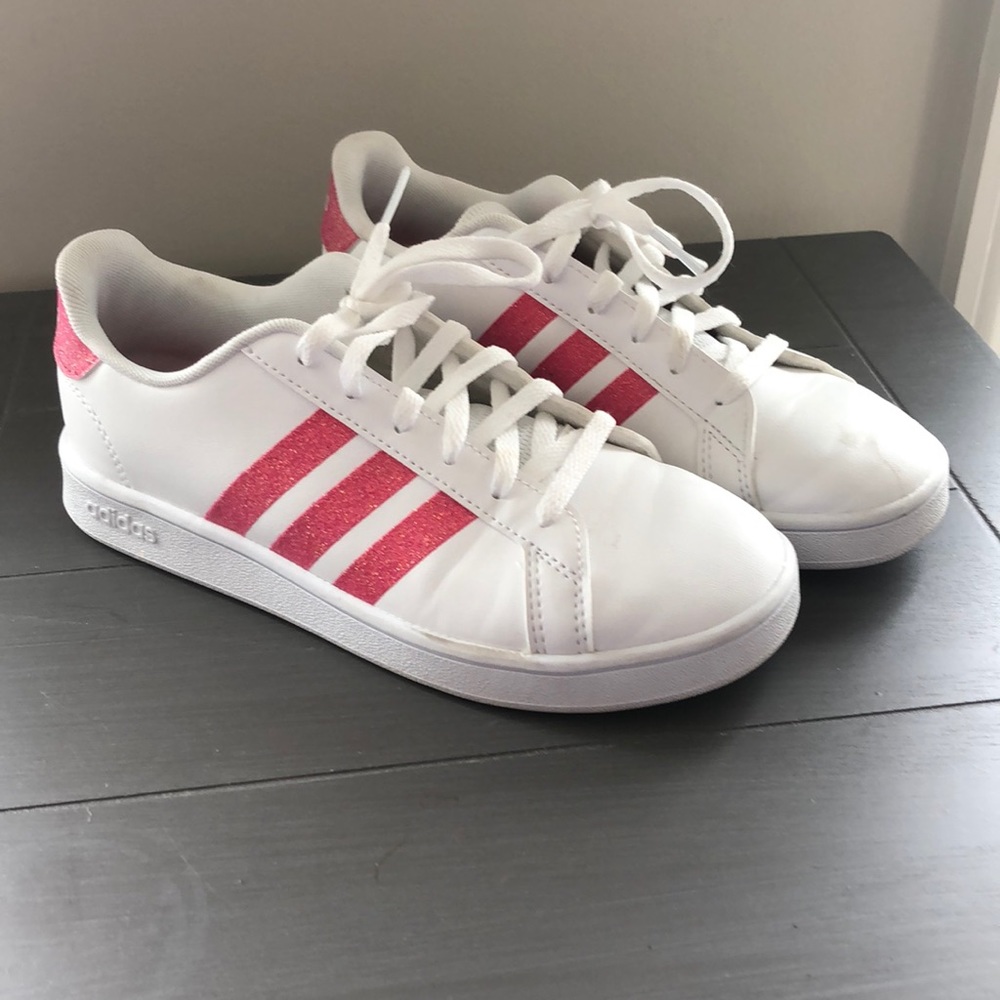 New Adidas Pink Glitter Superstars Size 3 and 4
